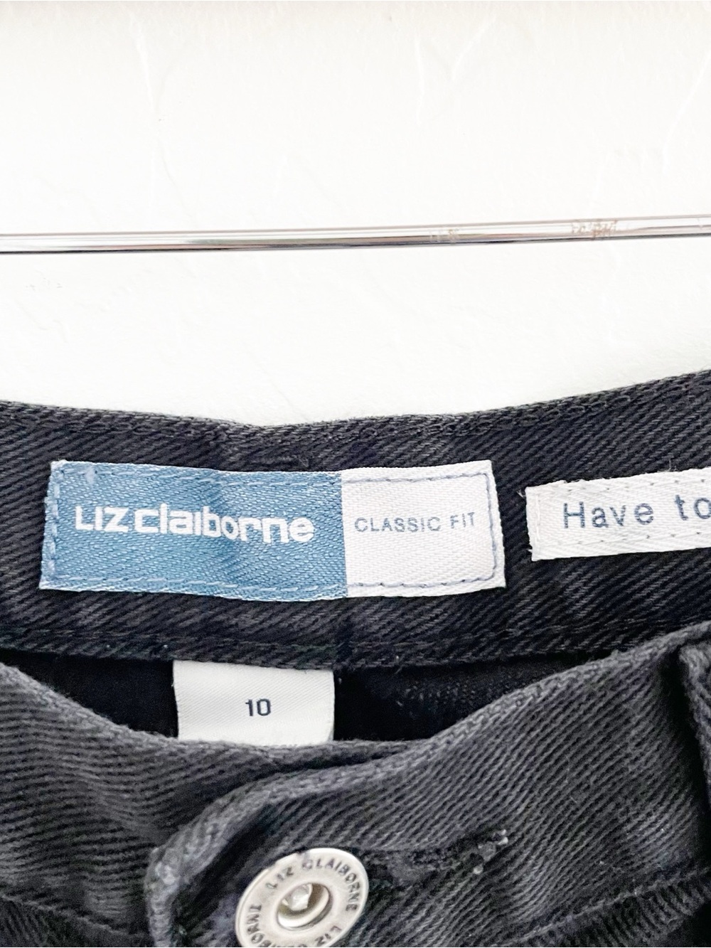 Liz Claiborne vintage high rise mom shorts cotton size 10 - Picture 2 of 4